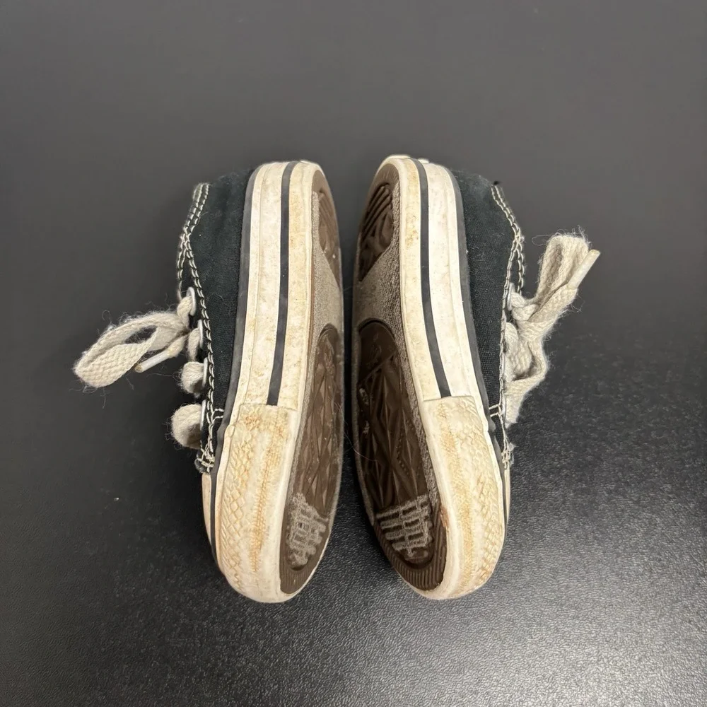 Converse All Star Black White Low Top Lace Up Sneakers 7J235 Toddler‎ Size 4
